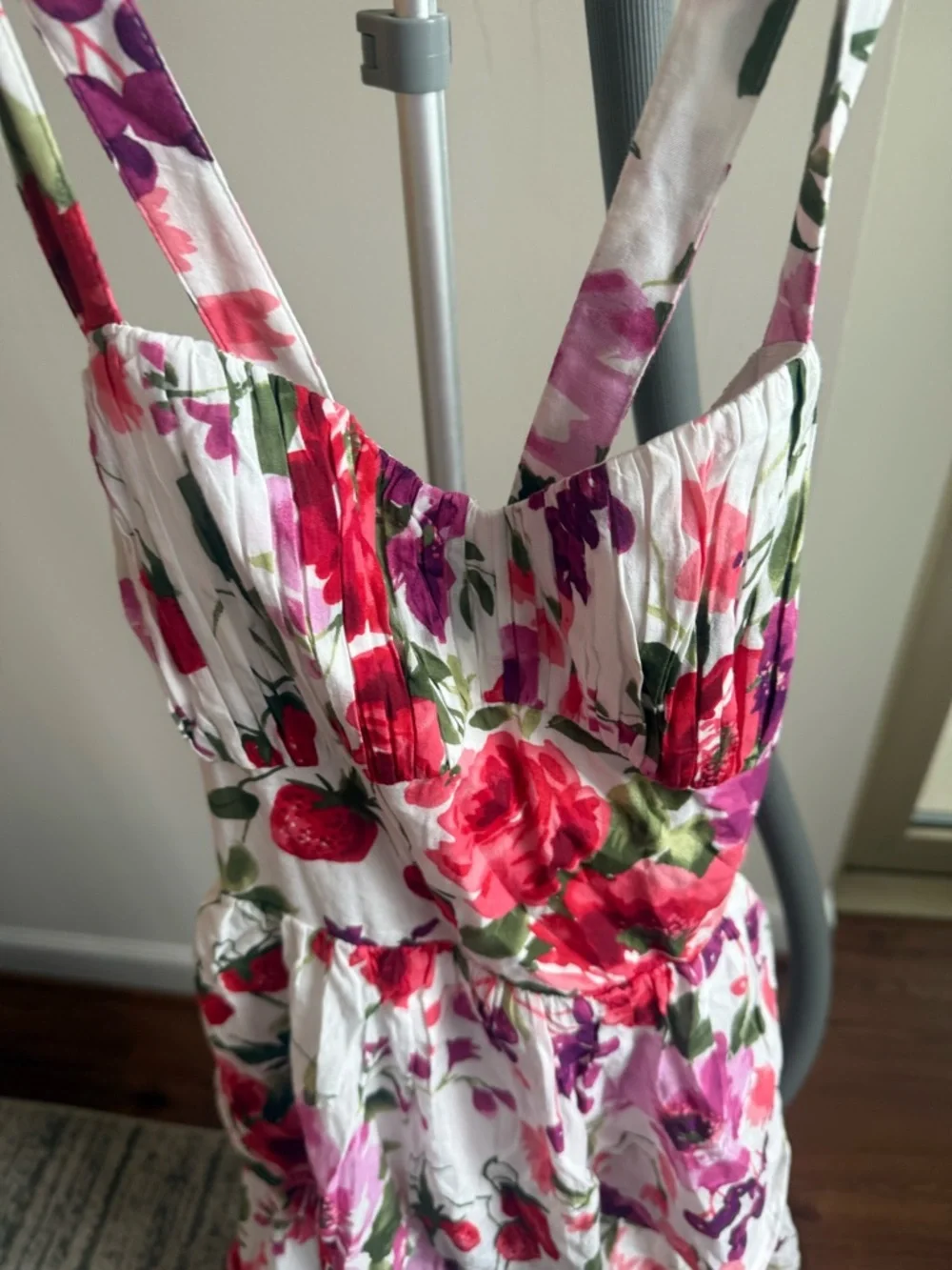NEW Abercrombie Floral Tiered Sundress for Kids - Pink & Green